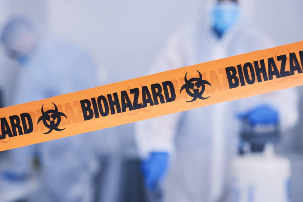 Professional Biohazard Cleanup technician working in Orchard, NE